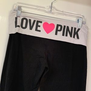 Pink yoga pants